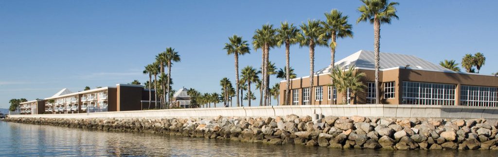 The Hotel Portofino in Redondo Beach is a short distance from Dr. Umar's AKN Clinic.